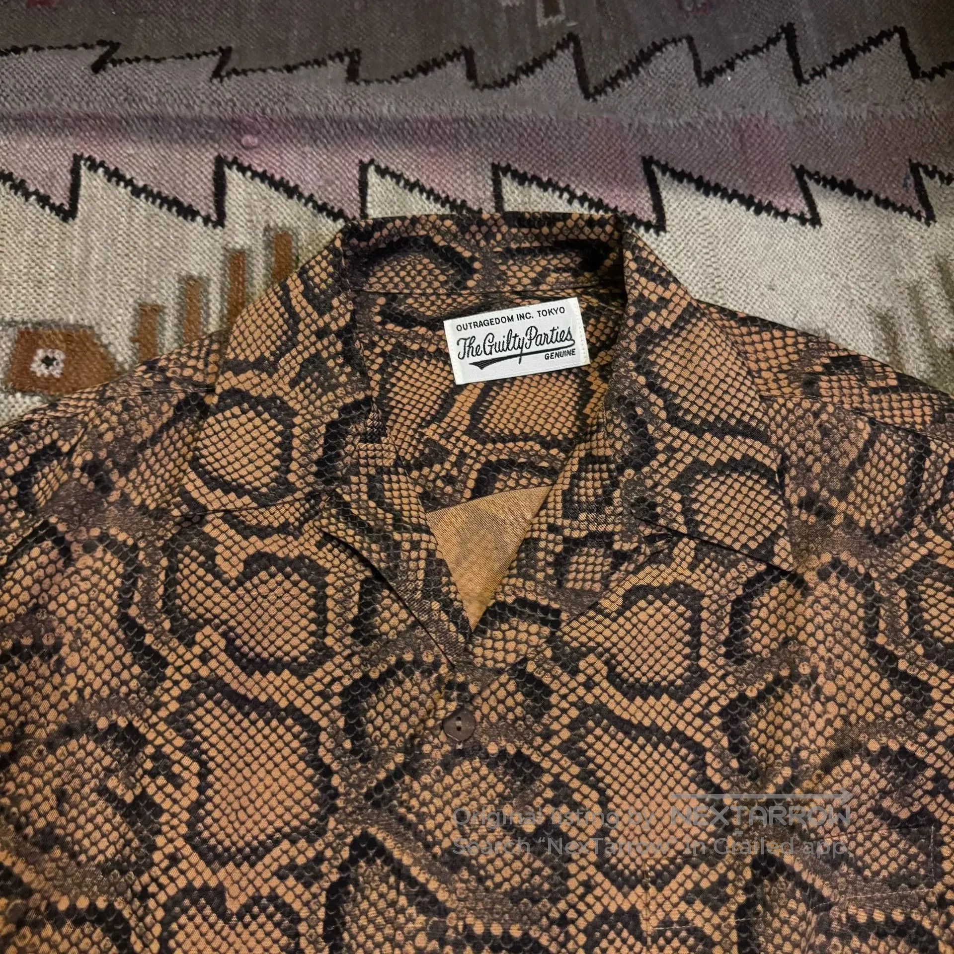 Comme des Garcons Wacko Maria Snake Print Long Sleeve Shirt. Size US M / EU 48-50 / 2 - 2 Thumbnail