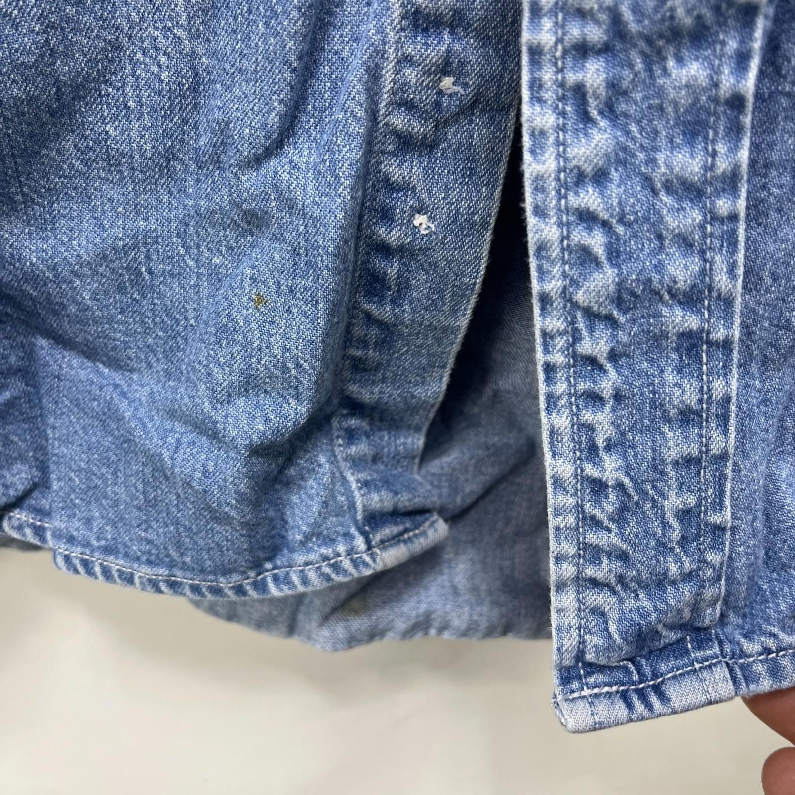 Gap Vintage 90s Gap Button Up Denim Long Sleeve Shirt 2XL Size US XXL / EU 58 / 5 - 6 Thumbnail