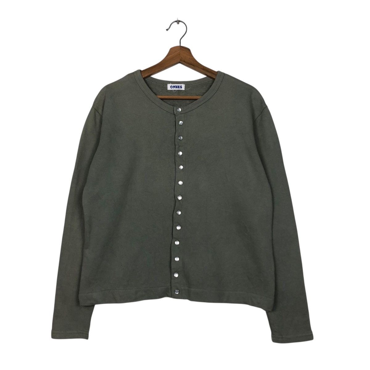 Japanese Brand 📌Rich Green Olive Vintage Cardigan Omnes Issey Miyake Size US M / EU 48-50 / 2 - 2 Thumbnail