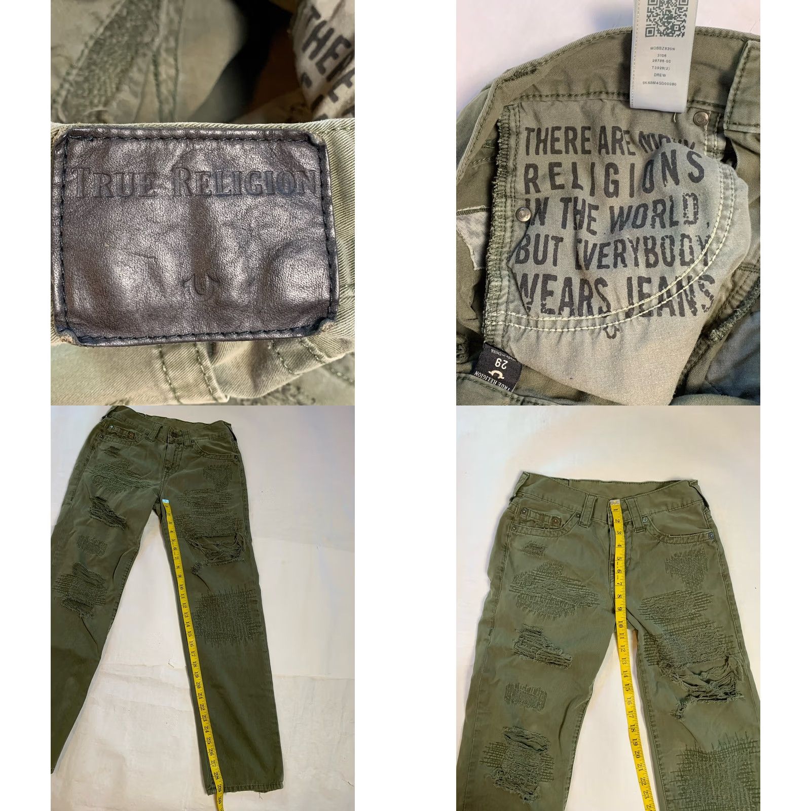 True Religion VINTAGE False Size 29" - 8 Thumbnail