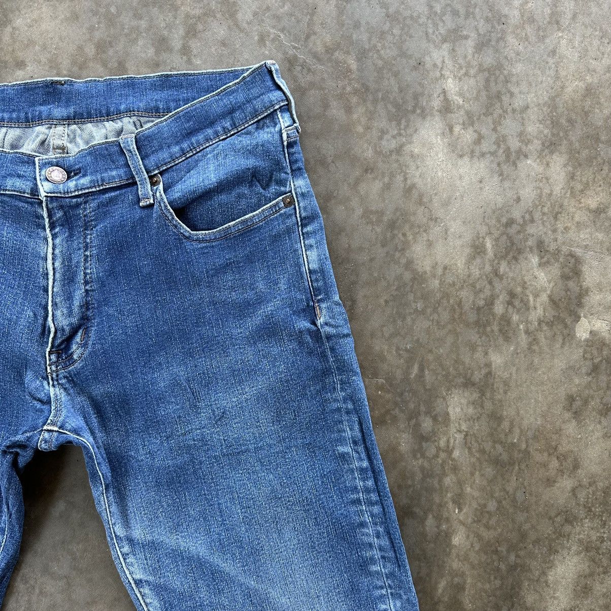 Japanese Brand × Jean × Vintage Vintage Japanese Distressed Faded Denim Jean Pant W31 Size US 31 - 4 Thumbnail