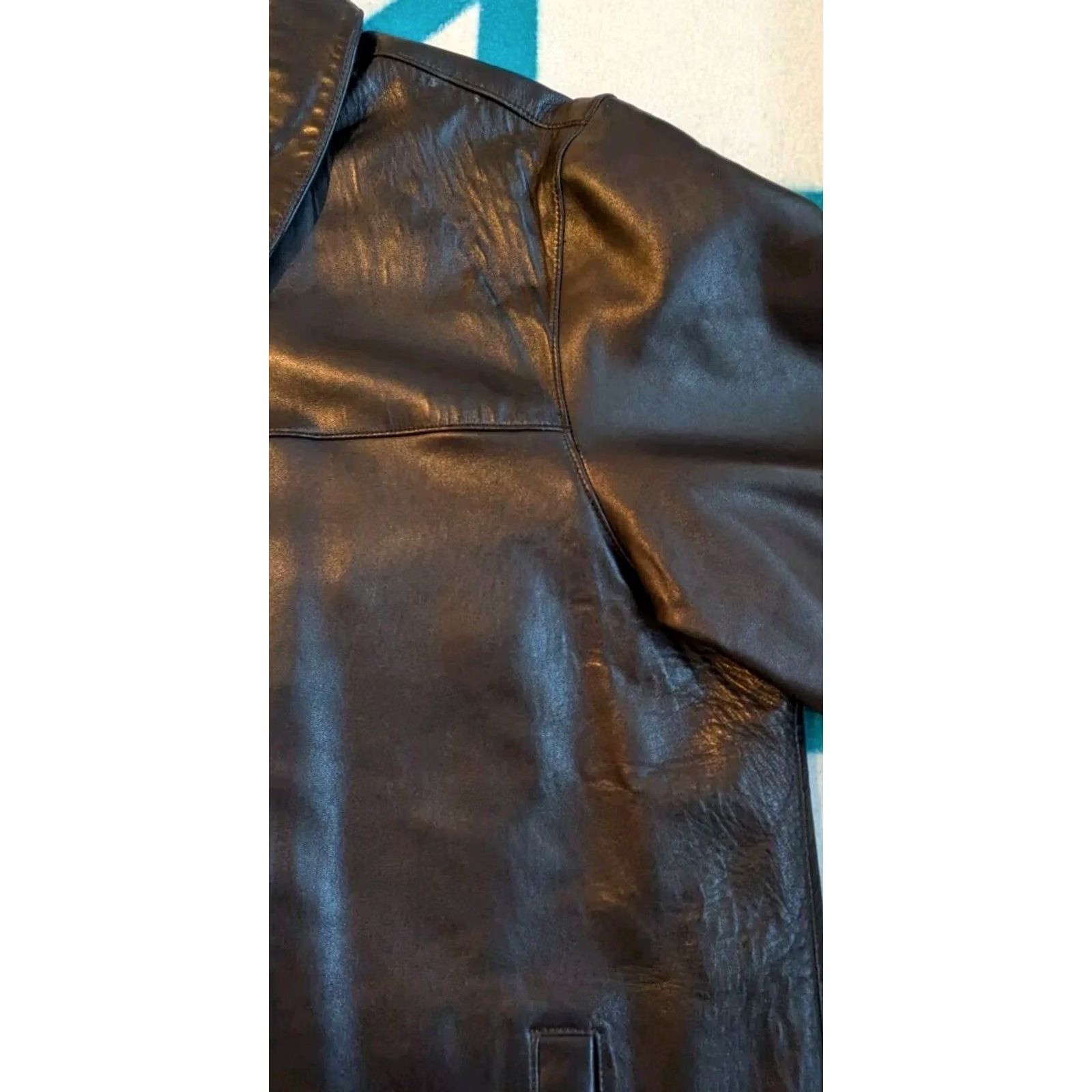 Eddie Bauer VINTAGE Eddie Bauer Leather Jacket Motorcycle Biker XL Tall Mens Size US XL / EU 56 / 4 - 7 Thumbnail