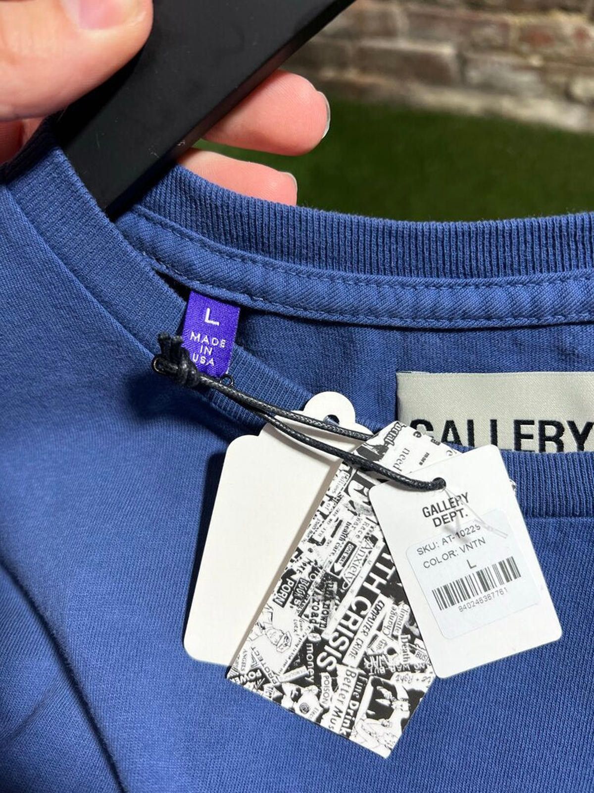 Gallery Dept. Gallery Dept Blue Boxer Tee Sz. L Size ONE SIZE - 3 Thumbnail