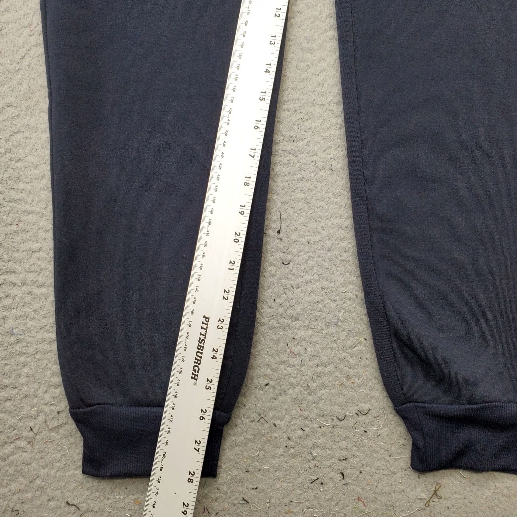 Vintage Bello Mens XL/XXL Navy 4 Bar Sweatpants Sweatpants Athletic Gym Running Drawstring Waist Tapered Pockets Size US 36 / EU 52 - 5 Thumbnail