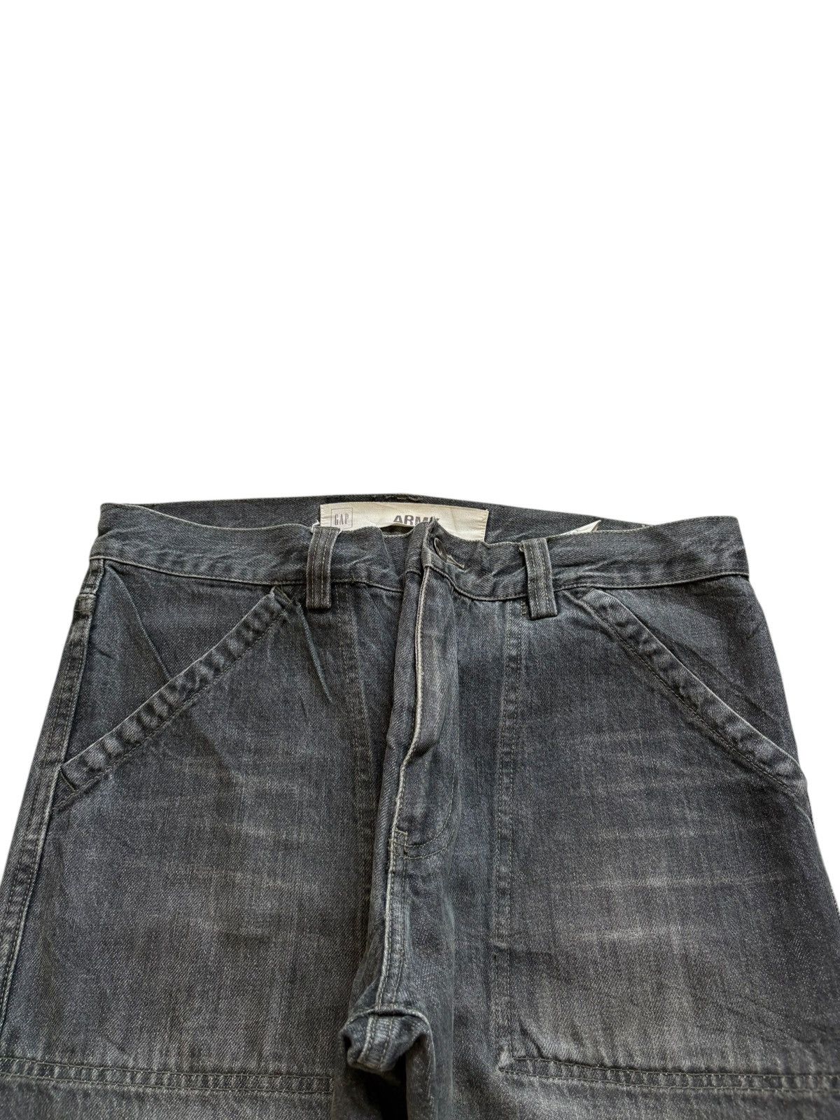 Gap Vintage GAP Army Black Wash Loose Baggy Jeans Size US 33 - 4 Thumbnail