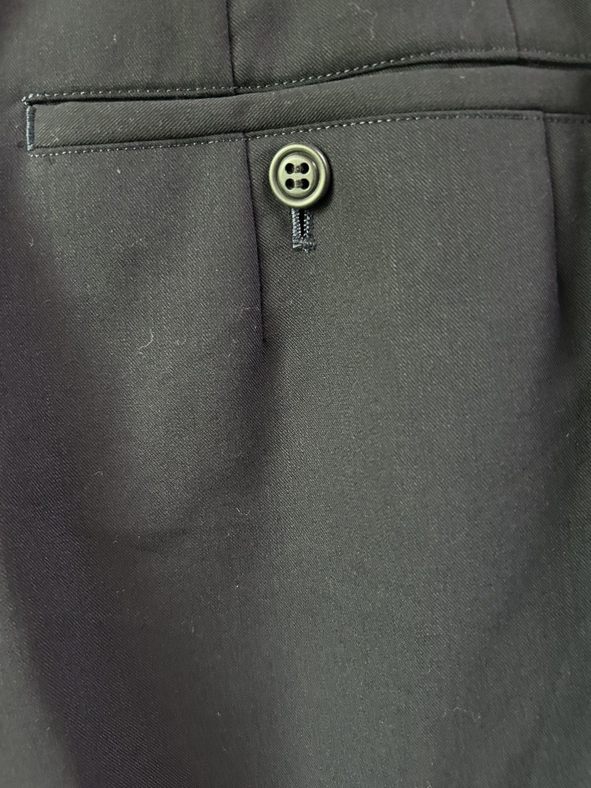 Y's Archive Yohji Yamamoto Wool Gabardine Double Pleated Trouser Size 29" - 8 Thumbnail
