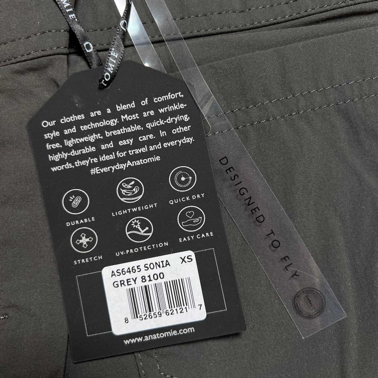 Other Anatomie Sonia Curvy Side Zip Travel Pant Gray XS 26x32 Size 27" / US 4 / IT 40 - 7 Thumbnail