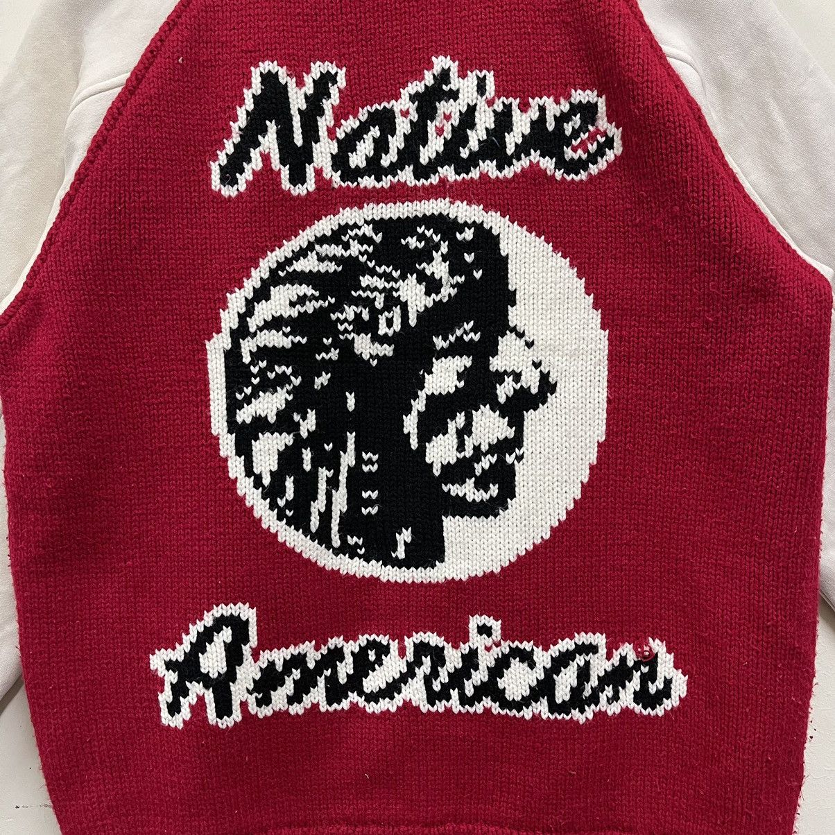 Native Vintage Native American Knit Varsity Jacket Size US M / EU 48-50 / 2 - 6 Thumbnail