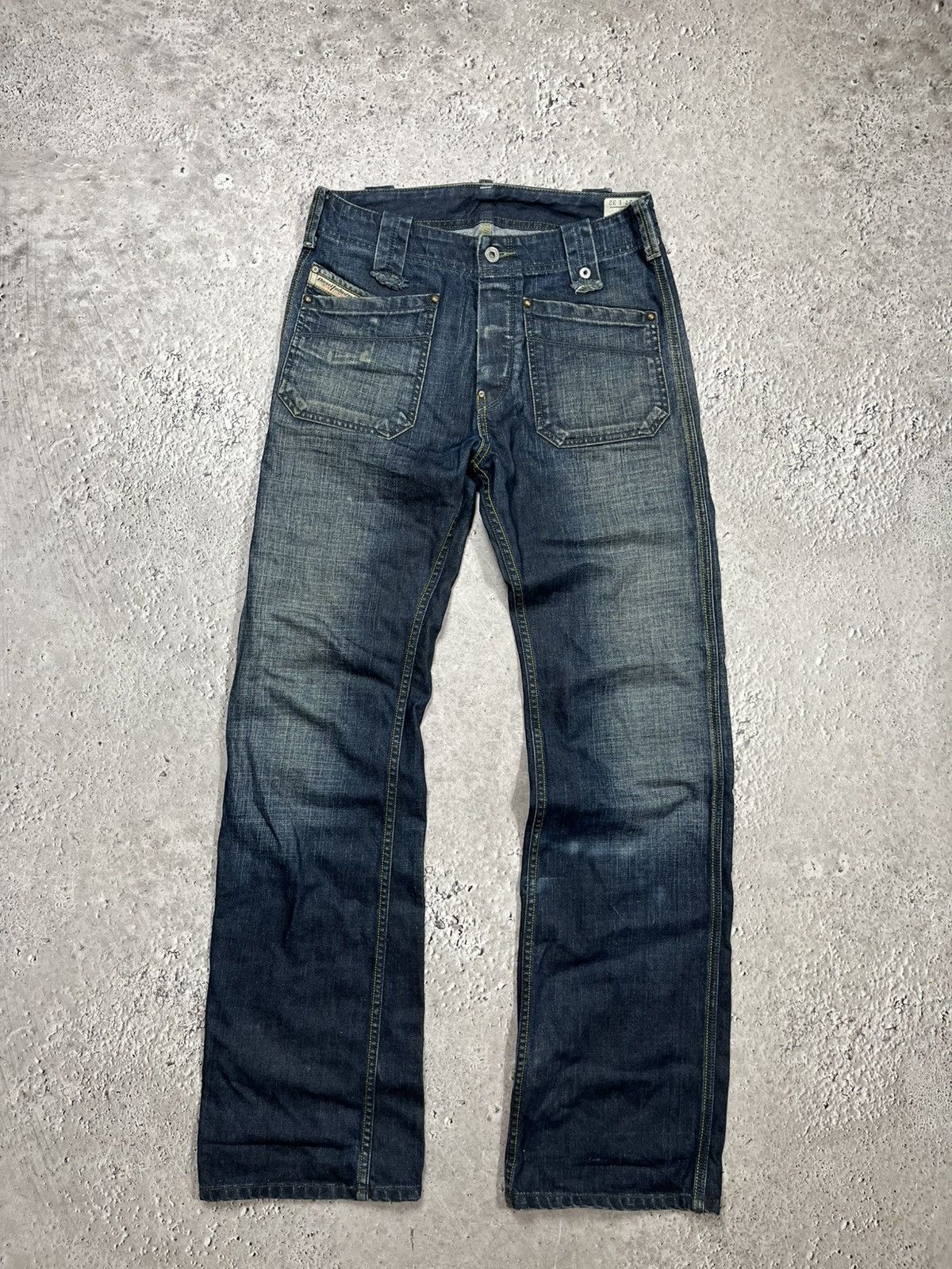 Diesel Diesel Morix Distressed Jeans Blue W27 L32 Size US 27 - 1 Thumbnail