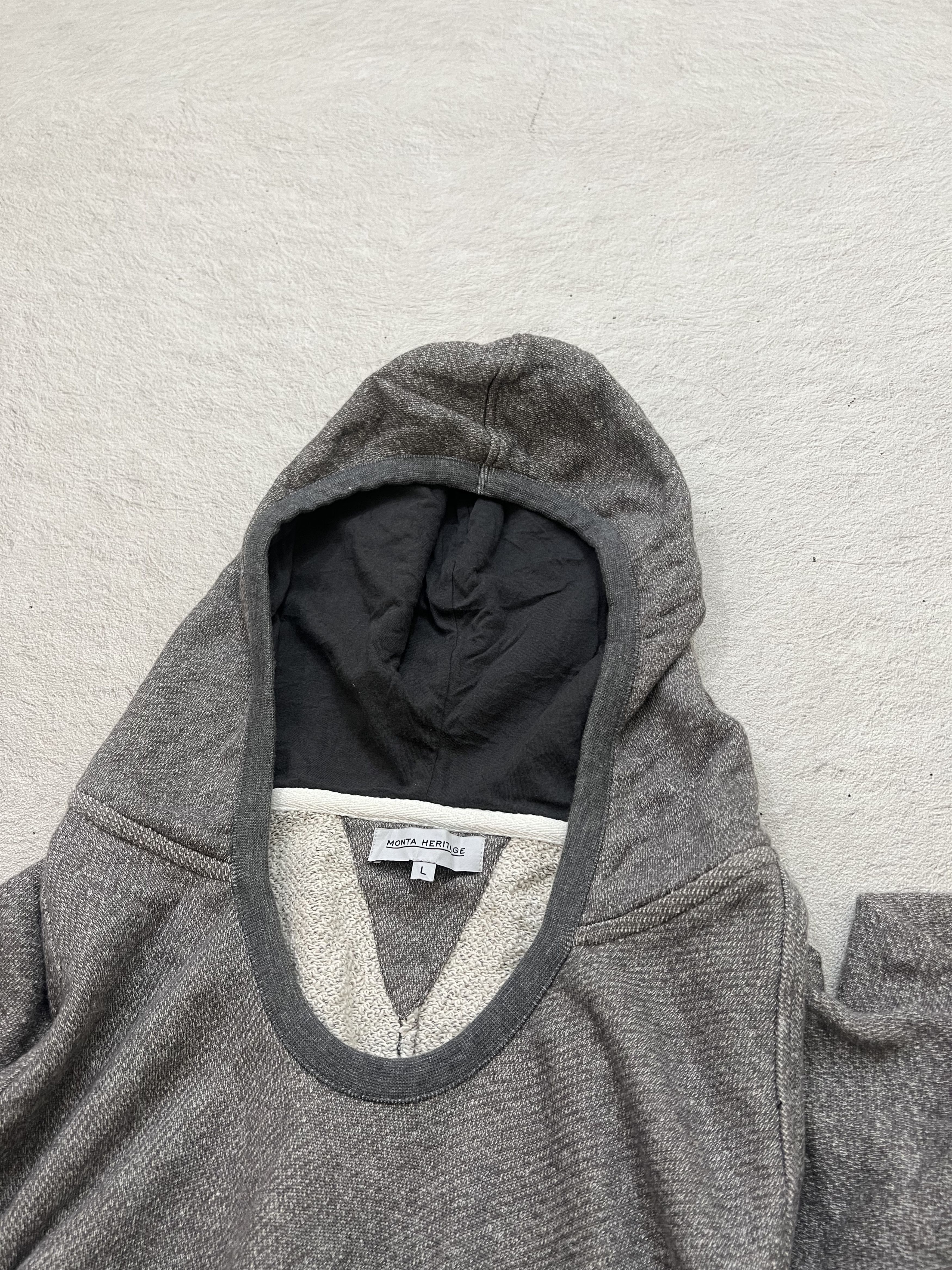 Japanese Brand 2000s Monta Heritage Hybrid Leather Zip Hoddie y2k Lgb Ifsix Size US L / EU 52-54 / 3 - 8 Thumbnail