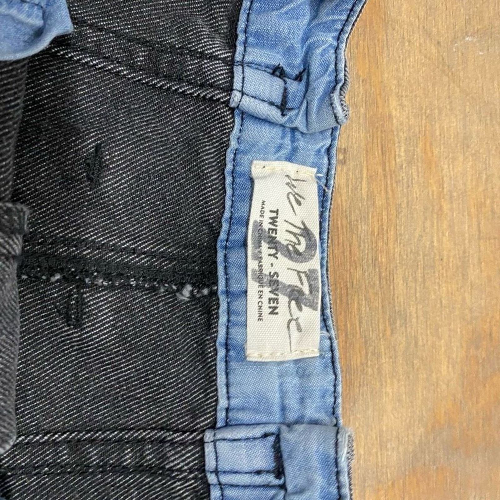 Free People Free People Denim Mini Skirt, Gray Jean Size 27 (US 4), $78 Size 27" / US 4 / IT 40 - 4 Thumbnail