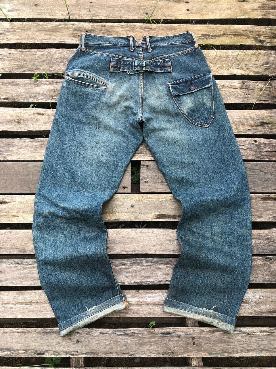 Japanese Brand × KATO × Vintage Vintage Kato Japan Selvedge Buckle Denim Jeans Size US 30 / EU 46 - 1 Thumbnail