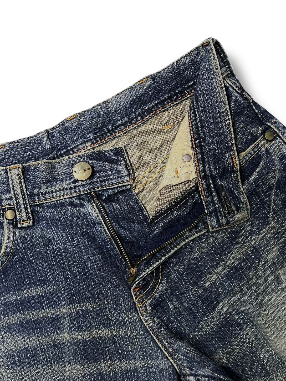 Wrangler Vintage Y2K Wrangler - Faded Mud Wash, Distressed Denim Size US 29 - 9 Thumbnail
