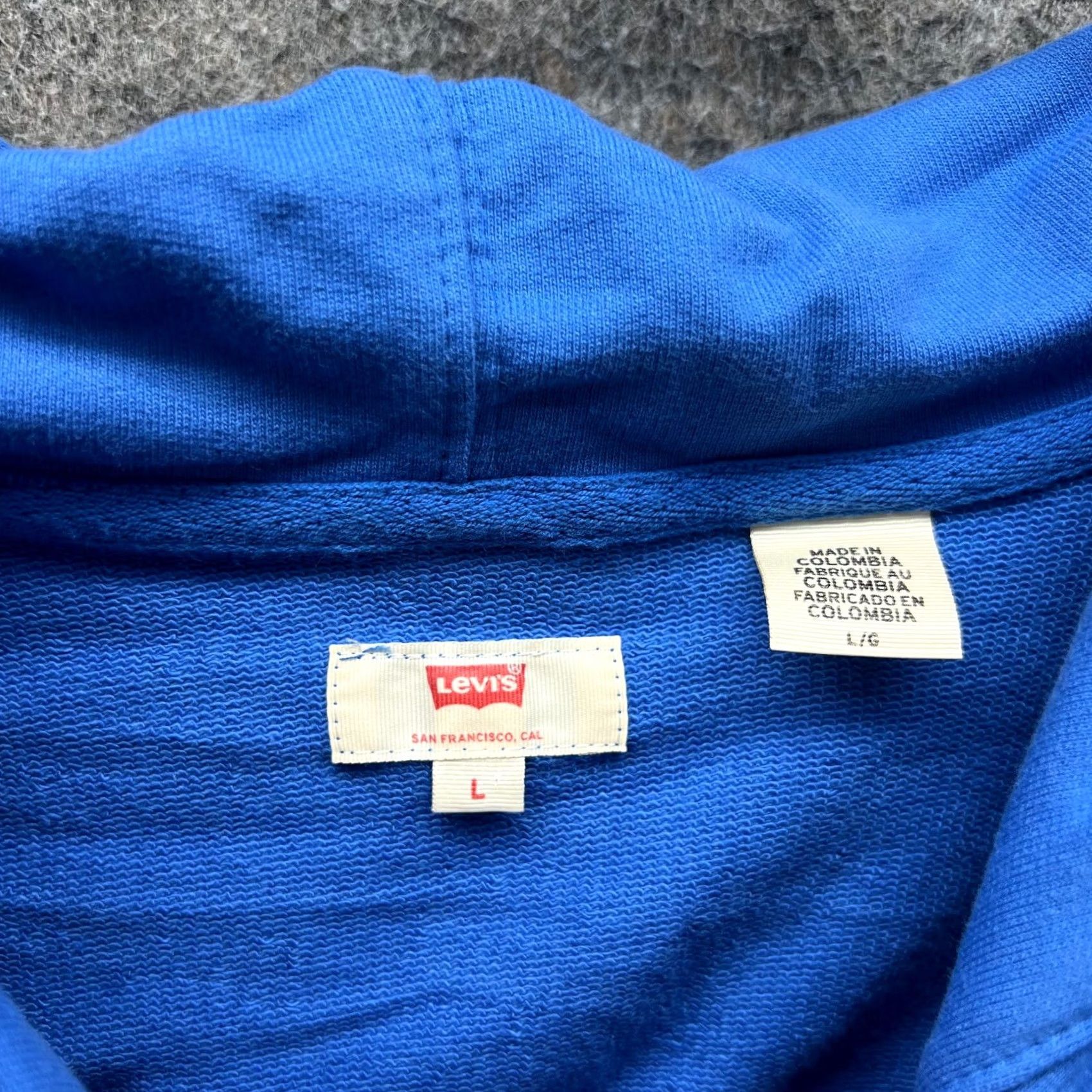 Levi's Levi's Hoodie Mens Large Blue Graphic Print Pullover Fleece Logo Size US L / EU 52-54 / 3 - 4 Thumbnail
