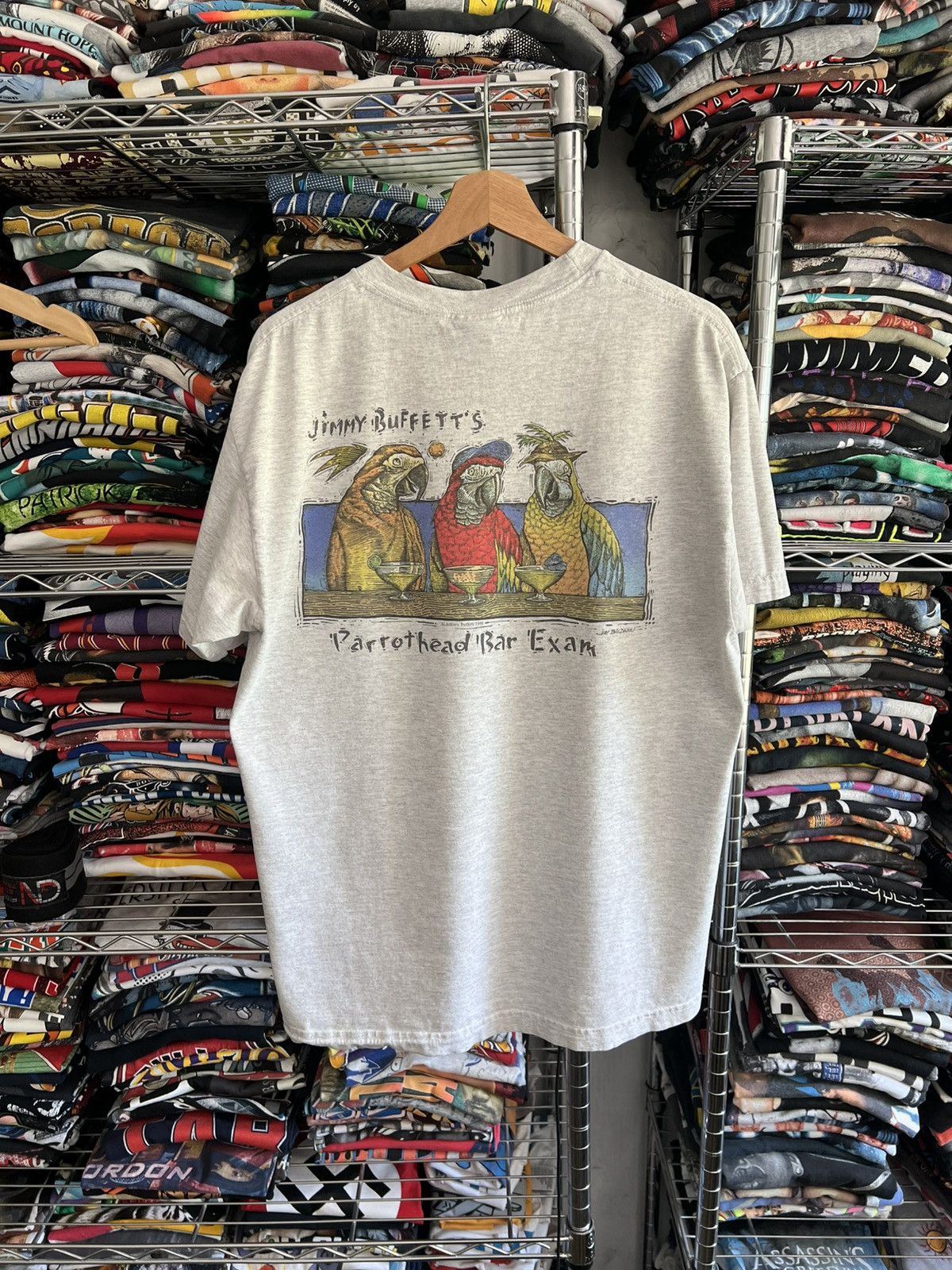 Band Tees 1998 Jimmy Buffett Parrothead Bar Exam Jim Baldwin Tee Size US L / EU 52-54 / 3 - 4 Thumbnail
