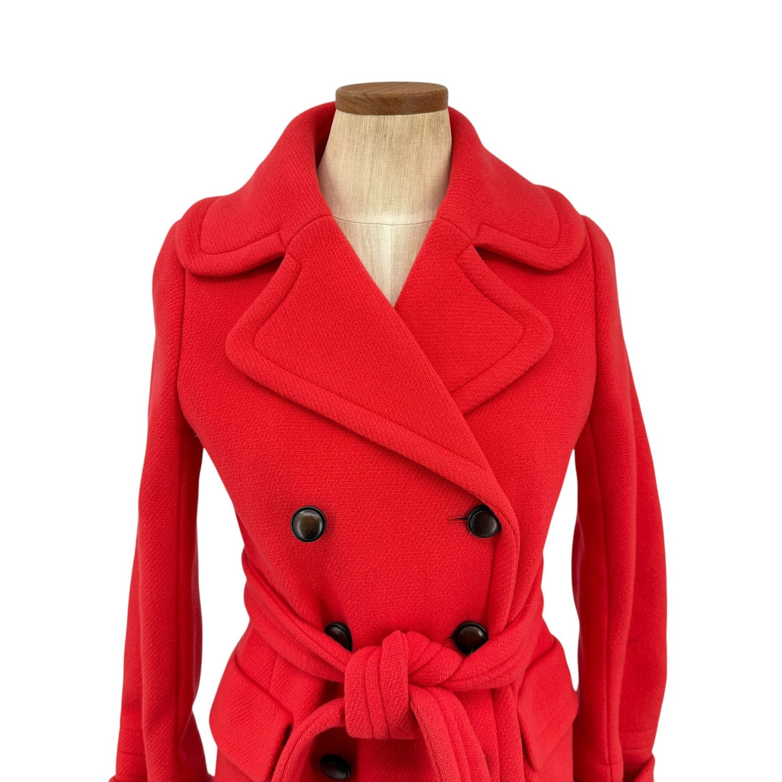 J.Crew J Crew Vintage Wool Double Breasted Winter Coat Orange 2 Size XS / US 0-2 / IT 36-38 - 2 Thumbnail