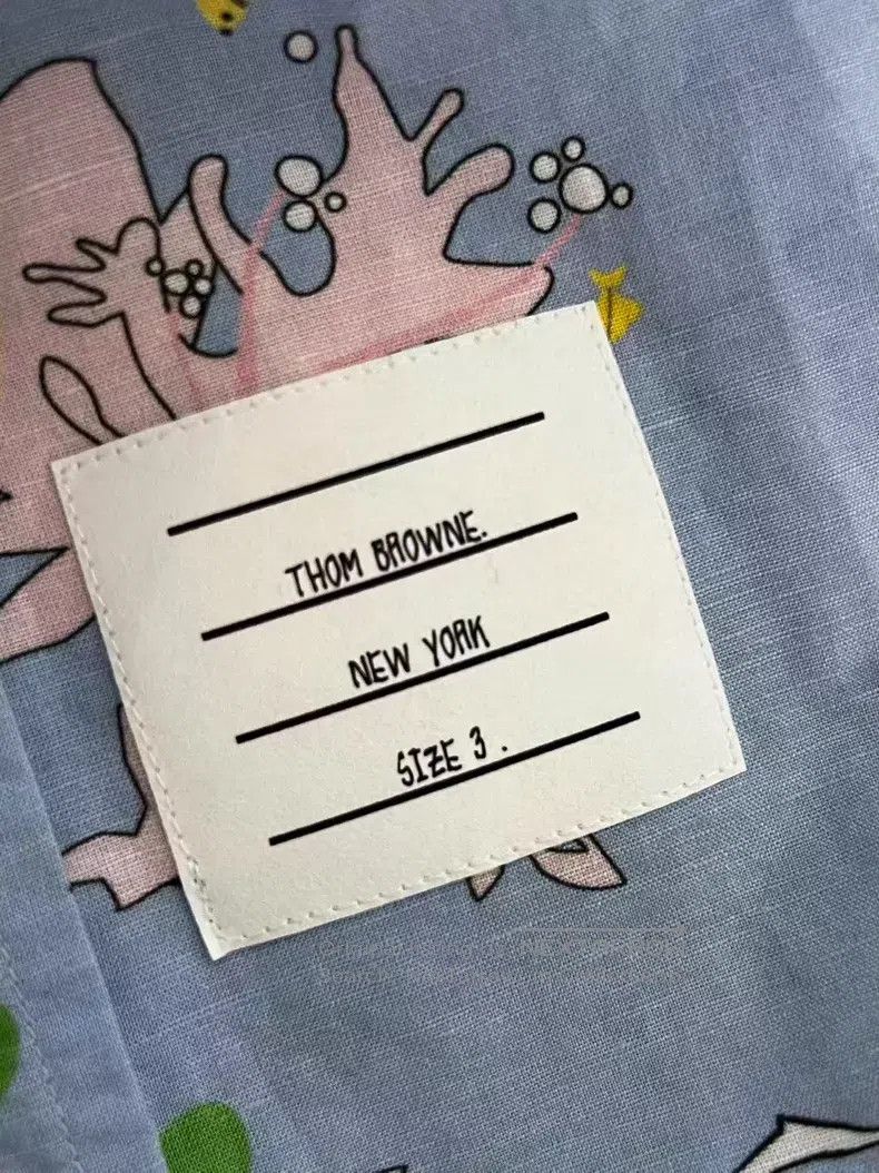 Thom Browne Thom Browne Short-sleeve shirt Size US L / EU 52-54 / 3 - 4 Thumbnail