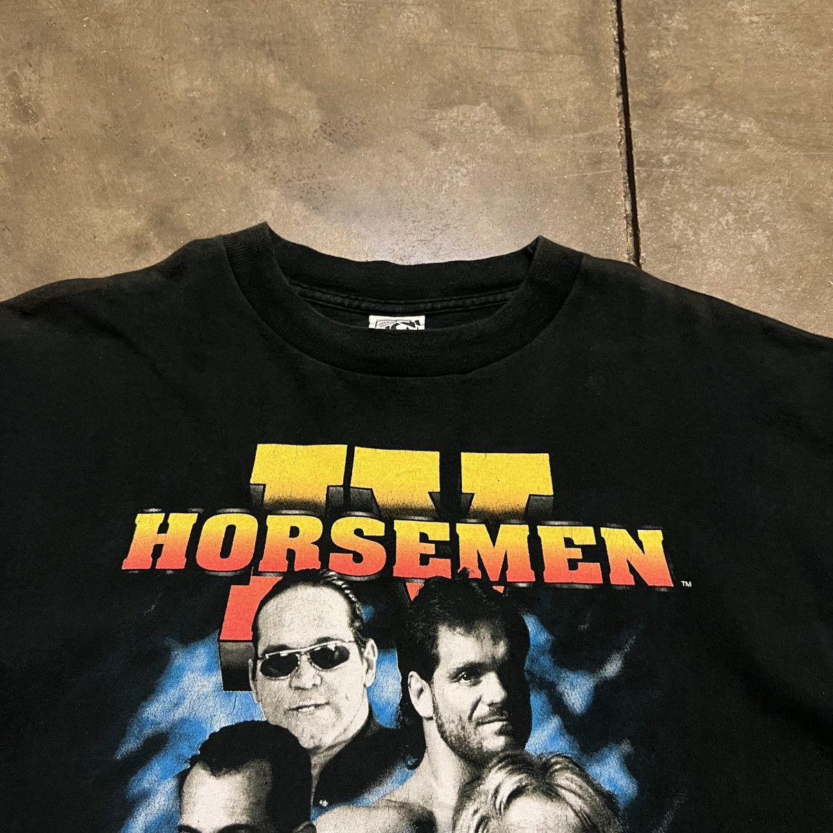 WWF Vintage 90s WCW Four Horseman Pro Wrestling Tshirt WWF Flair Size US L / EU 52-54 / 3 - 7 Thumbnail