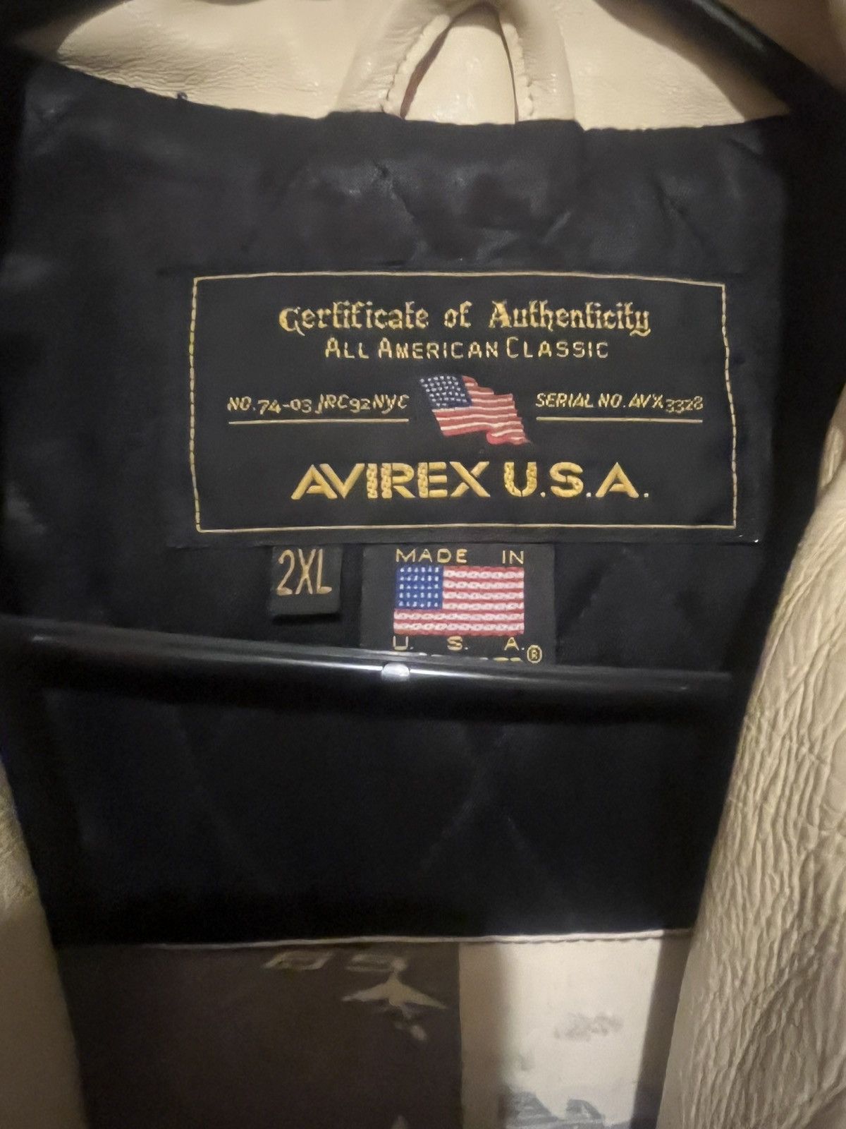 Avirex Avirex Vintage Leather Jacket Size US XXL / EU 58 / 5 - 2 Thumbnail