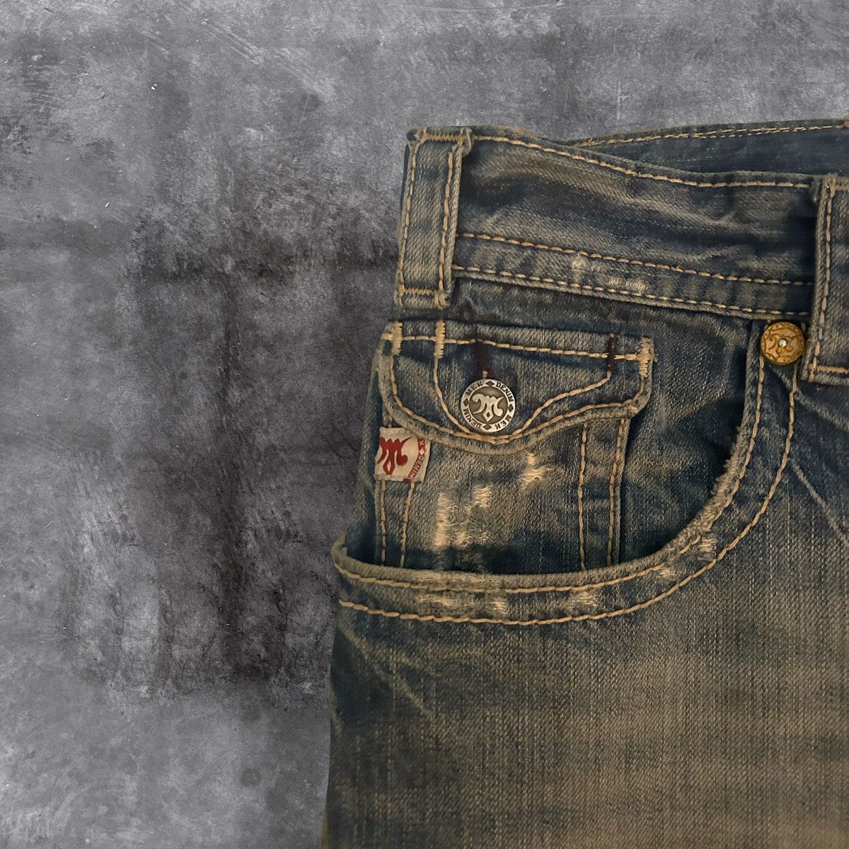 Mek Denim Mek Bootcut Distressed Denim Size US 36 / EU 52 - 3 Thumbnail