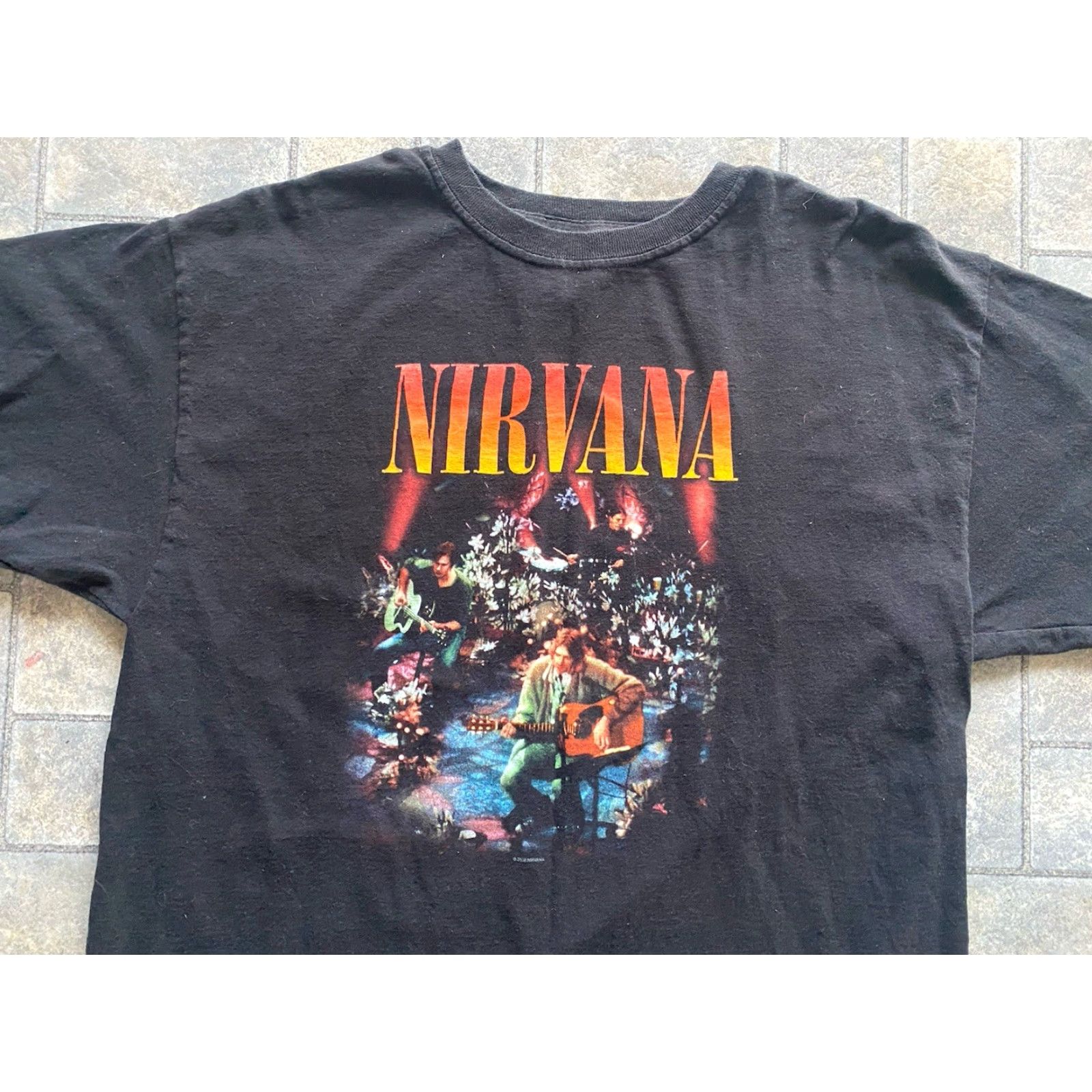 Vintage M&O Gold Nirvana T Shirt Men’s L Black Short Sleeve 2008 Band Music Vintage? Size US L / EU 52-54 / 3 - 3 Thumbnail