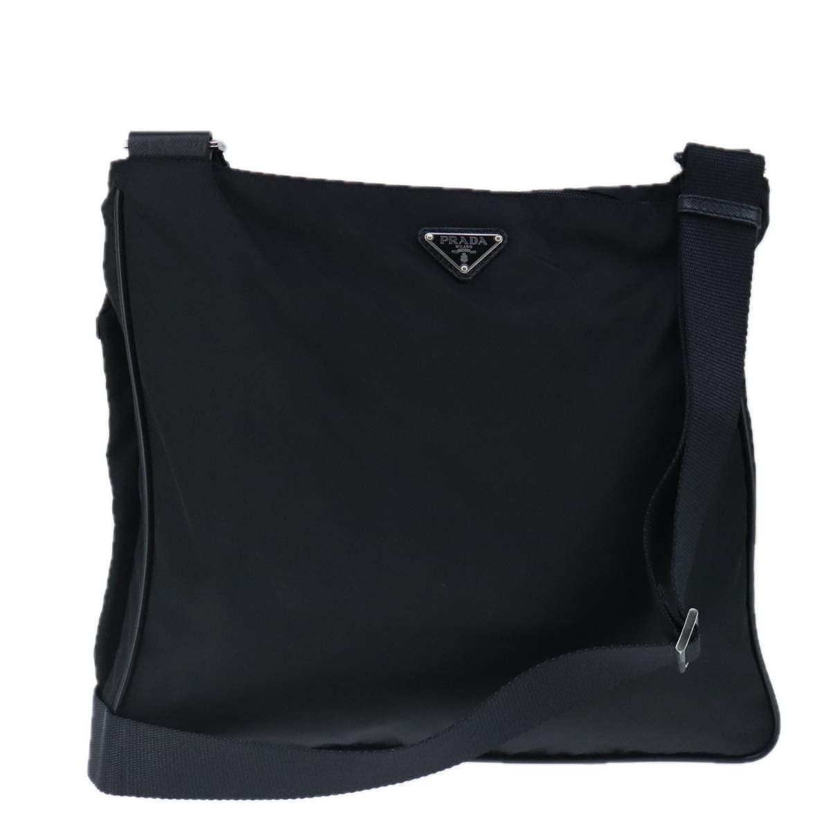 Prada Tessuto Black Synthetic Shoulder Bag (Pre-Owned) Size ONE SIZE - 1 Thumbnail