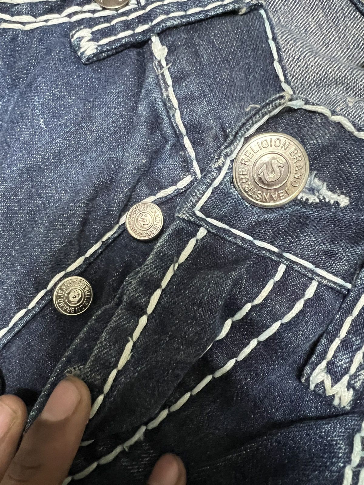 True Religion Vintage true religion double stitch denim Size US 38 / EU 54 - 6 Thumbnail