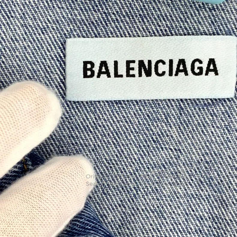 Balenciaga Balenciaga Light Blue Cotton Collar Single Breasted Long S Size XS / US 0-2 / IT 36-38 - 9 Thumbnail