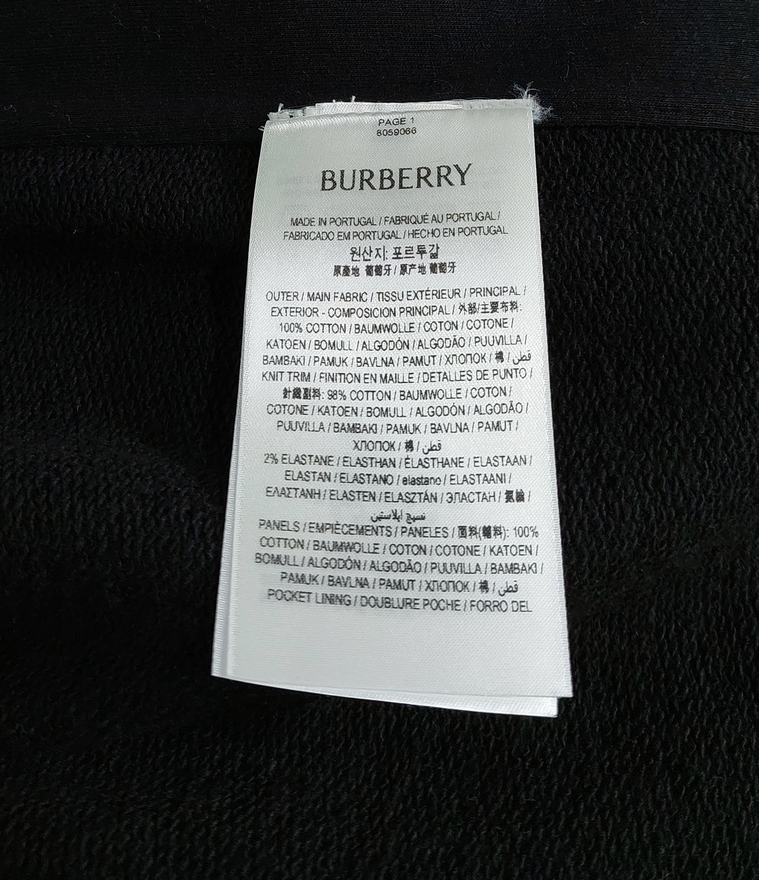 Burberry check-panelled track pants - black S Size US 32 / EU 48 - 3 Thumbnail