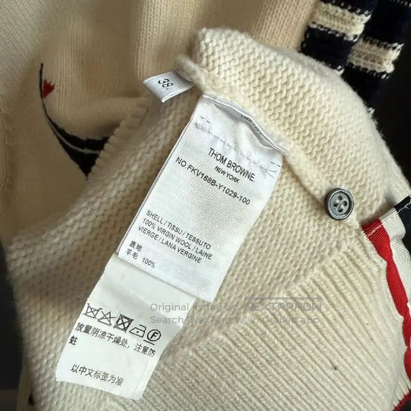 Thom Browne Thom Browne Women's Winter Cream Wool Sweater . Size S / US 4 / IT 40 - 4 Thumbnail