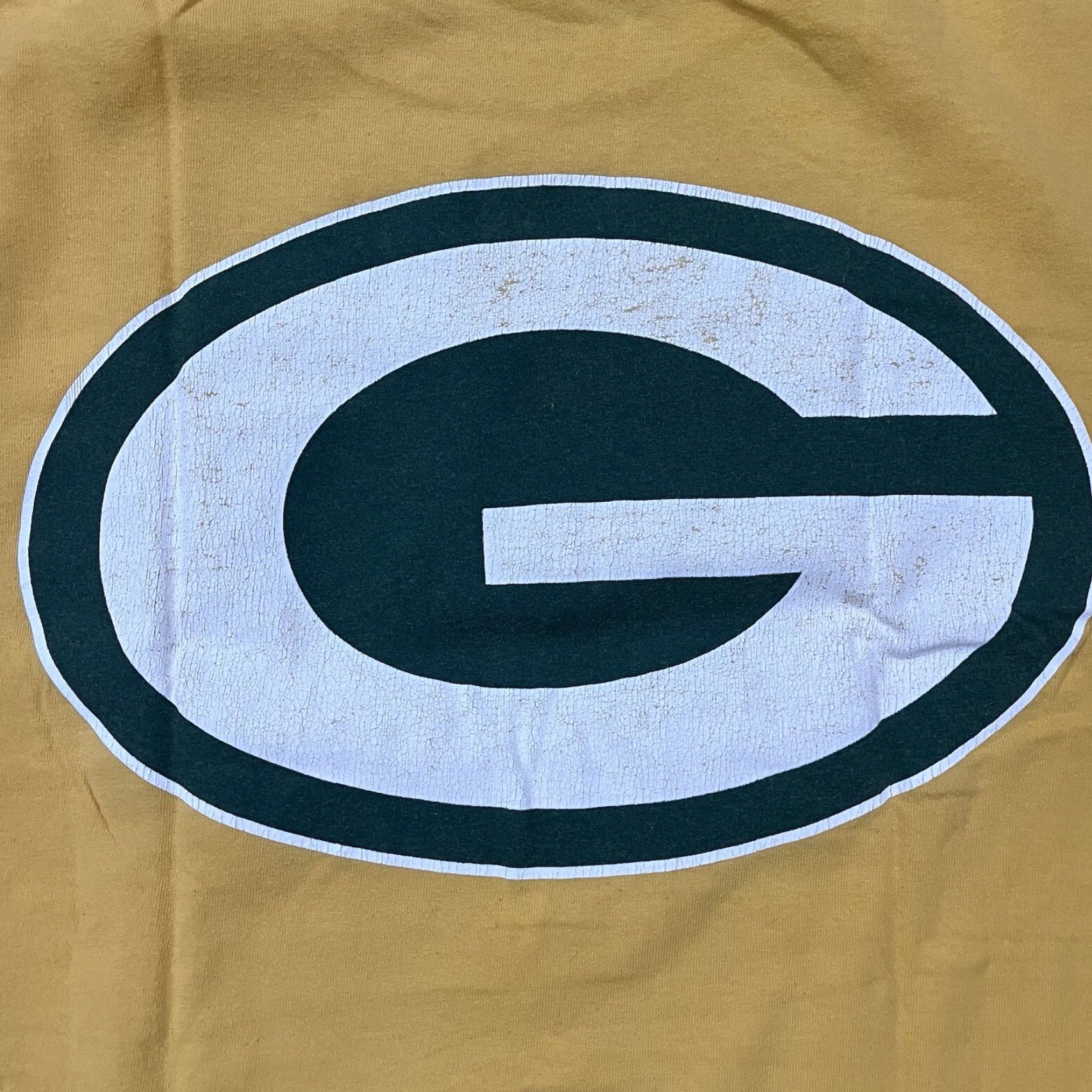 Starter VINTAGE Starter NFL Shirt Green Bay Packers T-Shirt Mens Large 90s Double Sided Yellow Crew Neck Green Bay Packers Team Logo Mens Size US L / EU 52-54 / 3 - 6 Thumbnail