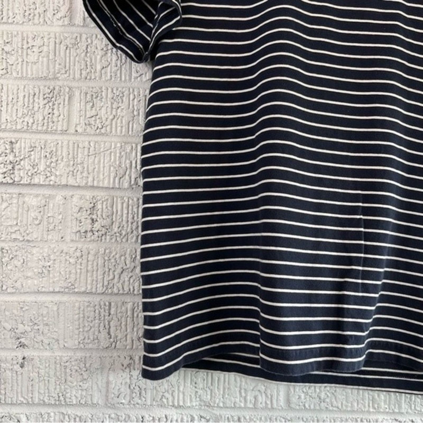 Nautica Nautica Men's Classic Soft Navy White Stripe T-Shirt Medium Size US M / EU 48-50 / 2 - 5 Thumbnail