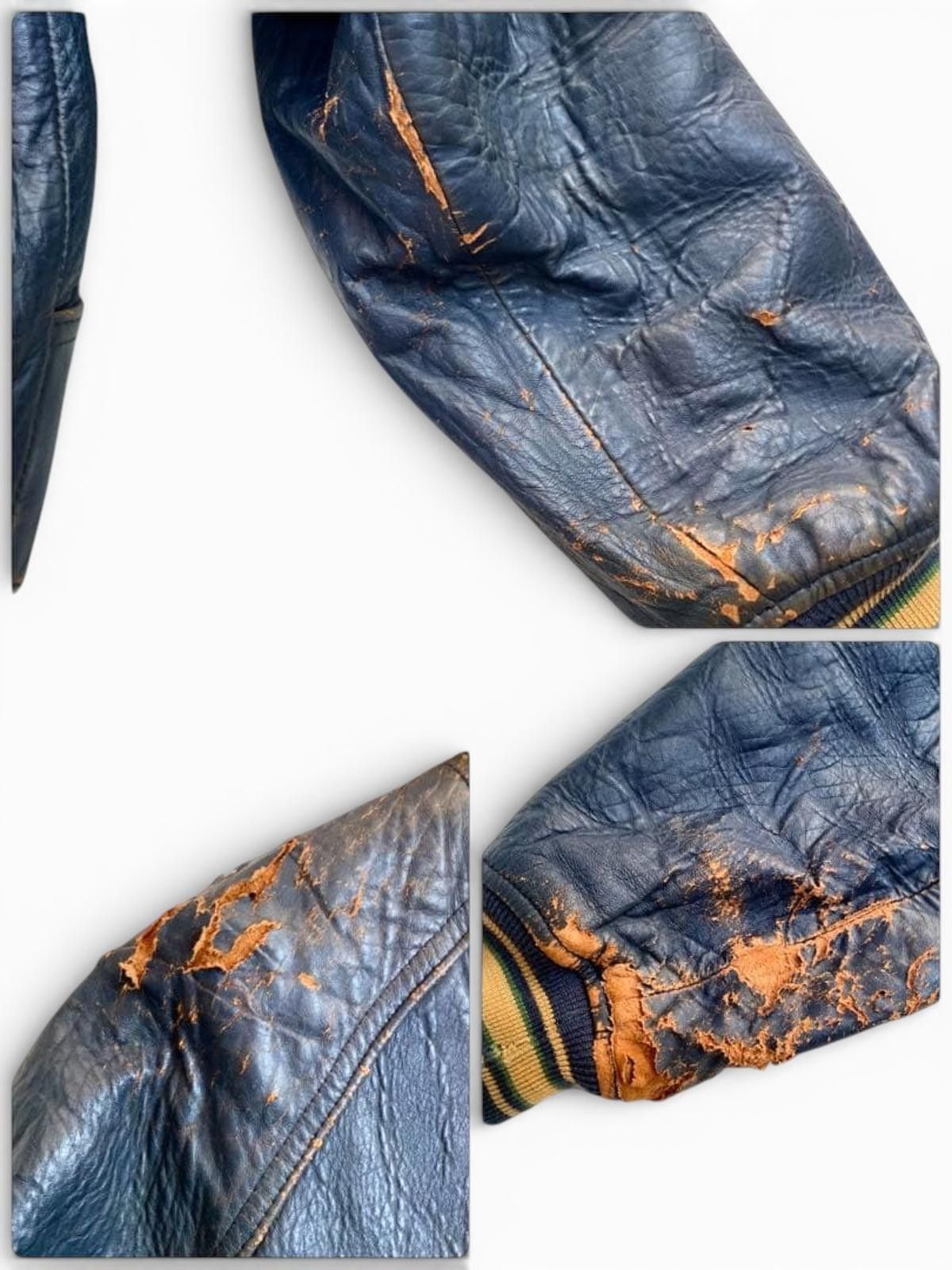 Avirex Avirex - Vintage Men's Leather Bomber Jacket with Hood Size US M / EU 48-50 / 2 - 9 Thumbnail