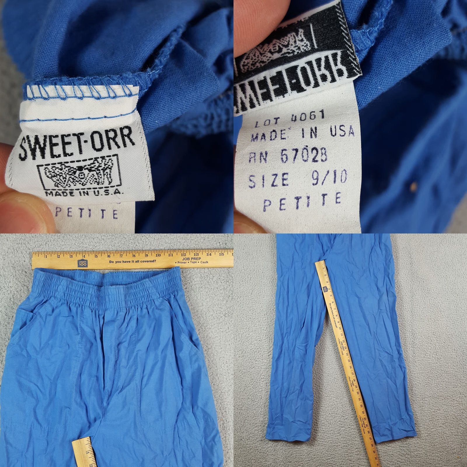 Vintage VINTAGE Sweet-Orr Blue Elastic Waist Women's Size Athletic Gym Pants 9/10 28 in Inseam 80s 90s Bohemian Retro 00s Y2K Gym Athleisure Womens Size 32" / US 10 / IT 46 - 8 Thumbnail