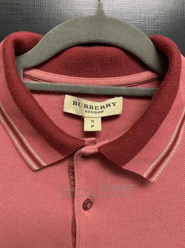 Burberry Burberry Pink Cotton Men's Polo Shirt. Size US S / EU 44-46 / 1 - 5 Thumbnail