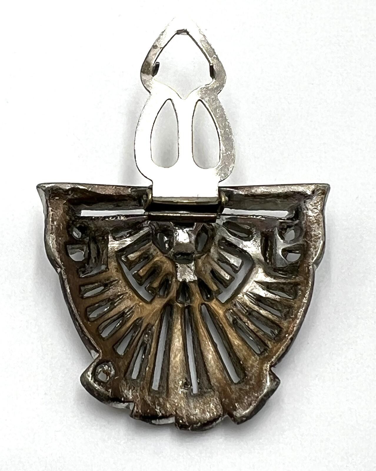 Other Antique Silvertone Rhinestone Art Deco Fur/Dress Clip Size ONE SIZE - 6 Thumbnail
