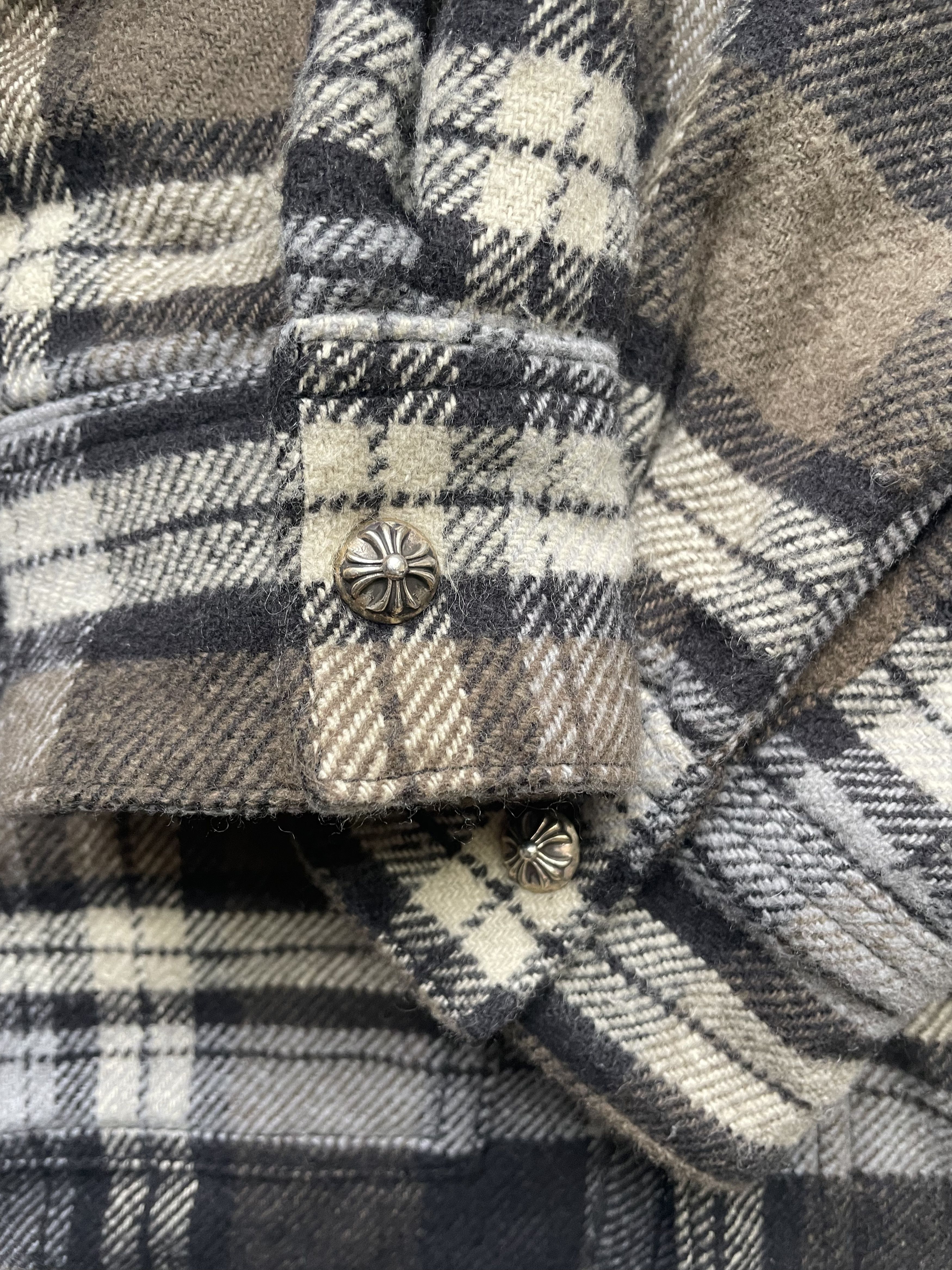 Chrome Hearts Chrome Hearts Plaid Work Dog Flannel Shirt Jacket Size US L / EU 52-54 / 3 - 8 Thumbnail