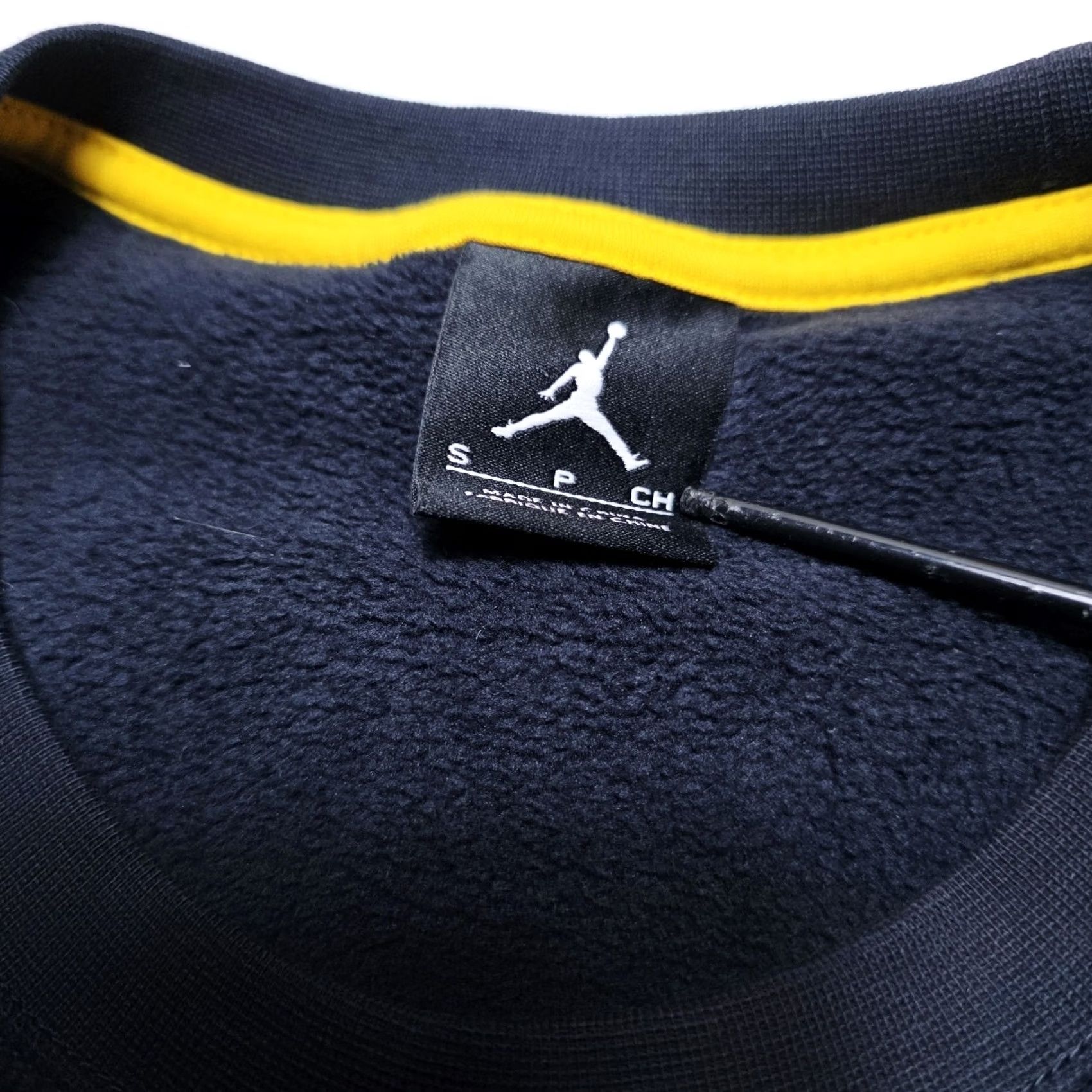 Jordan Brand Nike Jordan Jumpman Michigan Wolverines Sweatshirt Shirt Crew Michigan Blue S Mens Small Pocket Embroidered Logo Fleece Pullover Size US S / EU 44-46 / 1 - 6 Thumbnail