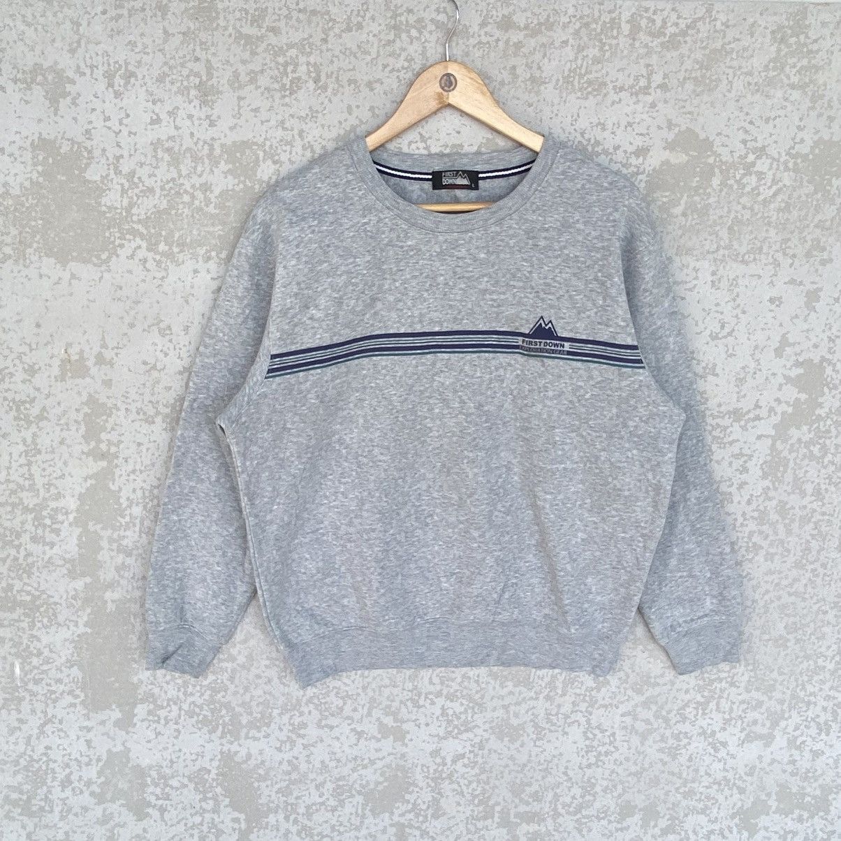 Other Vintage First Down Embroidered Crewneck Sweatshirt Gray Size US L / EU 52-54 / 3 - 1 Thumbnail
