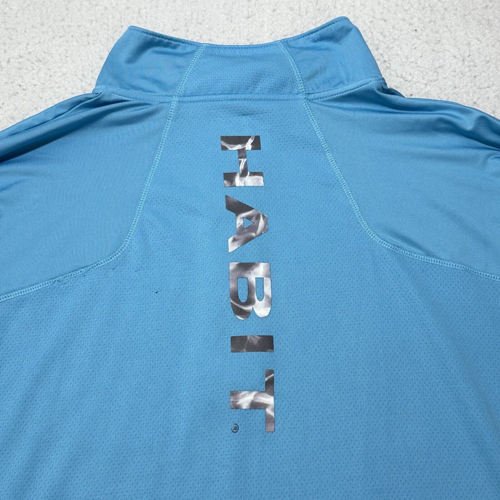 Other Habit XL Light Blue 1/4 Zip Long Sleeve Sweatshirt Pullover Size US XL / EU 56 / 4 - 12 Thumbnail