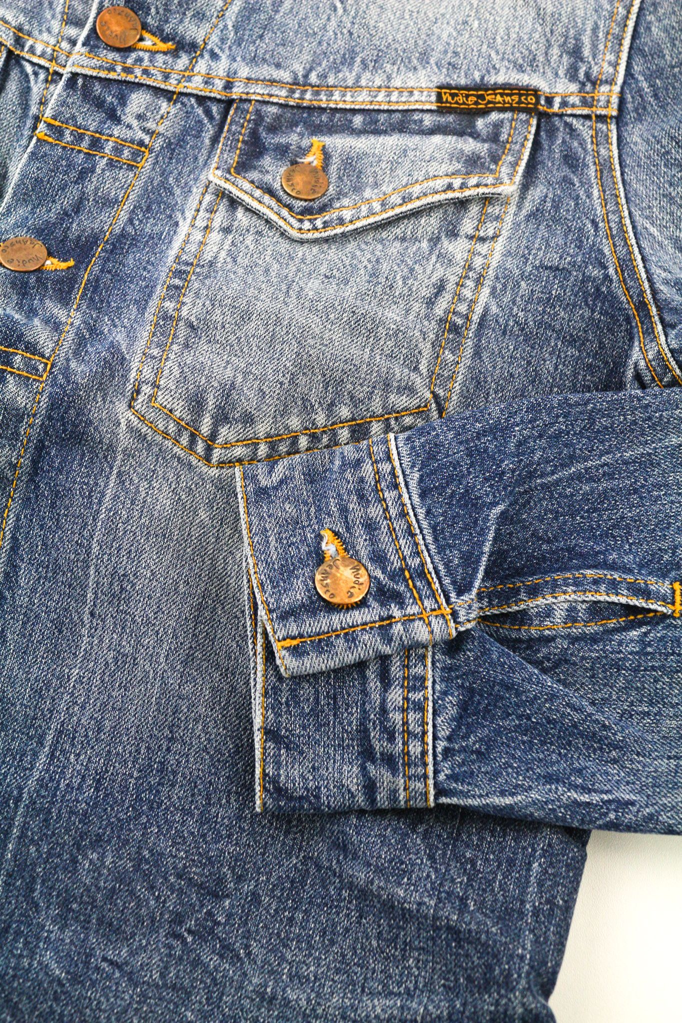 Nudie Jeans CONNY LIGHT VINTAGE S Cotton Denim Blue Jacket 80805 Size US S / EU 44-46 / 1 - 5 Thumbnail