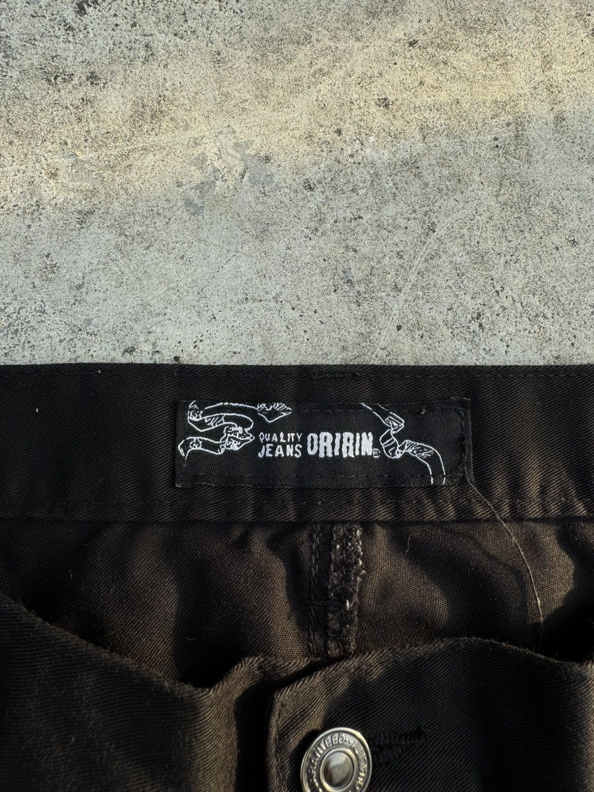 Japanese Brand Oririn Double Waist Bondage Punk Multi Zipper Wrinkled Leg Size US 40 / EU 56 - 3 Thumbnail