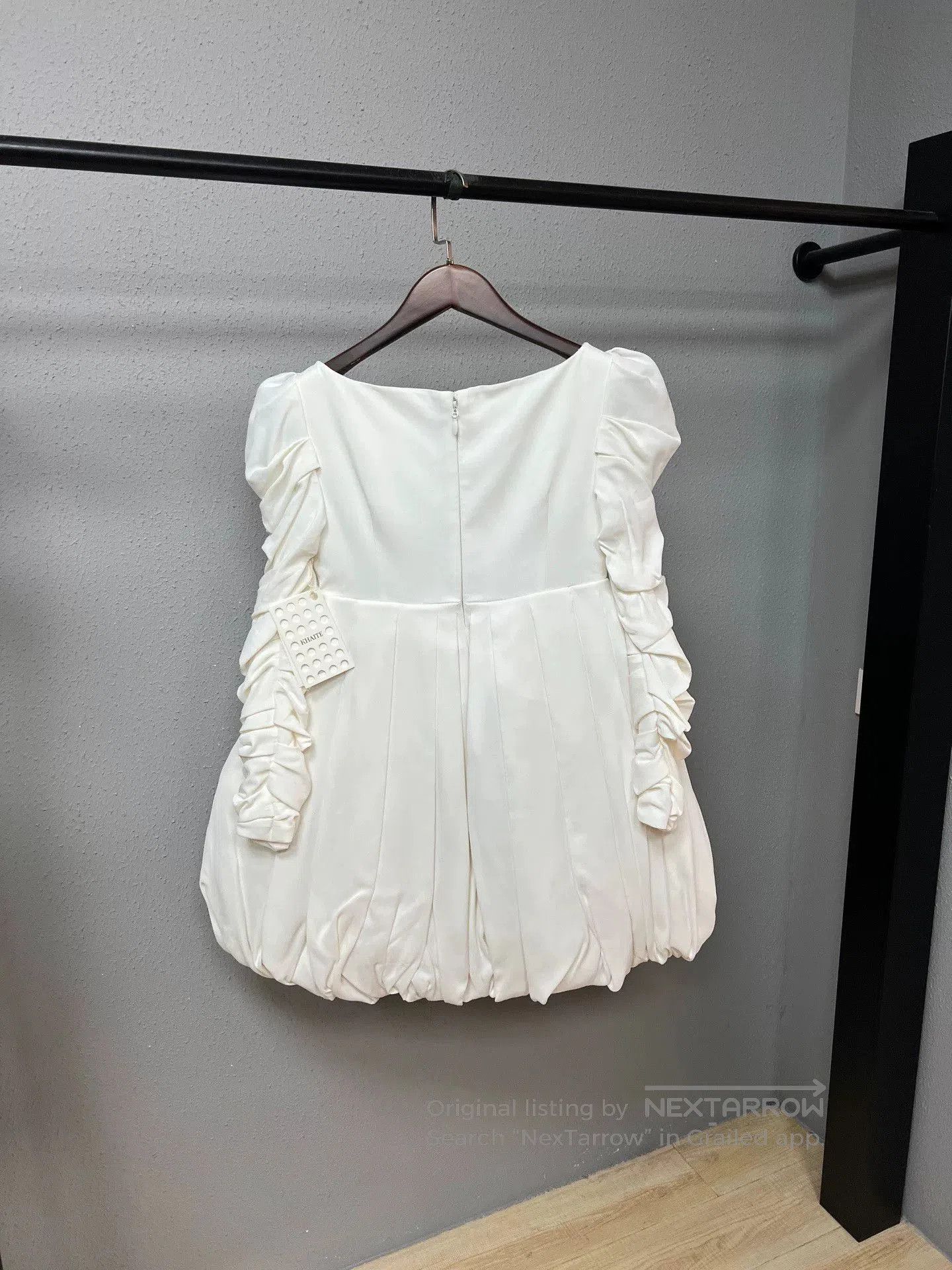 KHAITE Khaite Pleated White Dress Size 2. Size S / US 4 / IT 40 - 2 Thumbnail