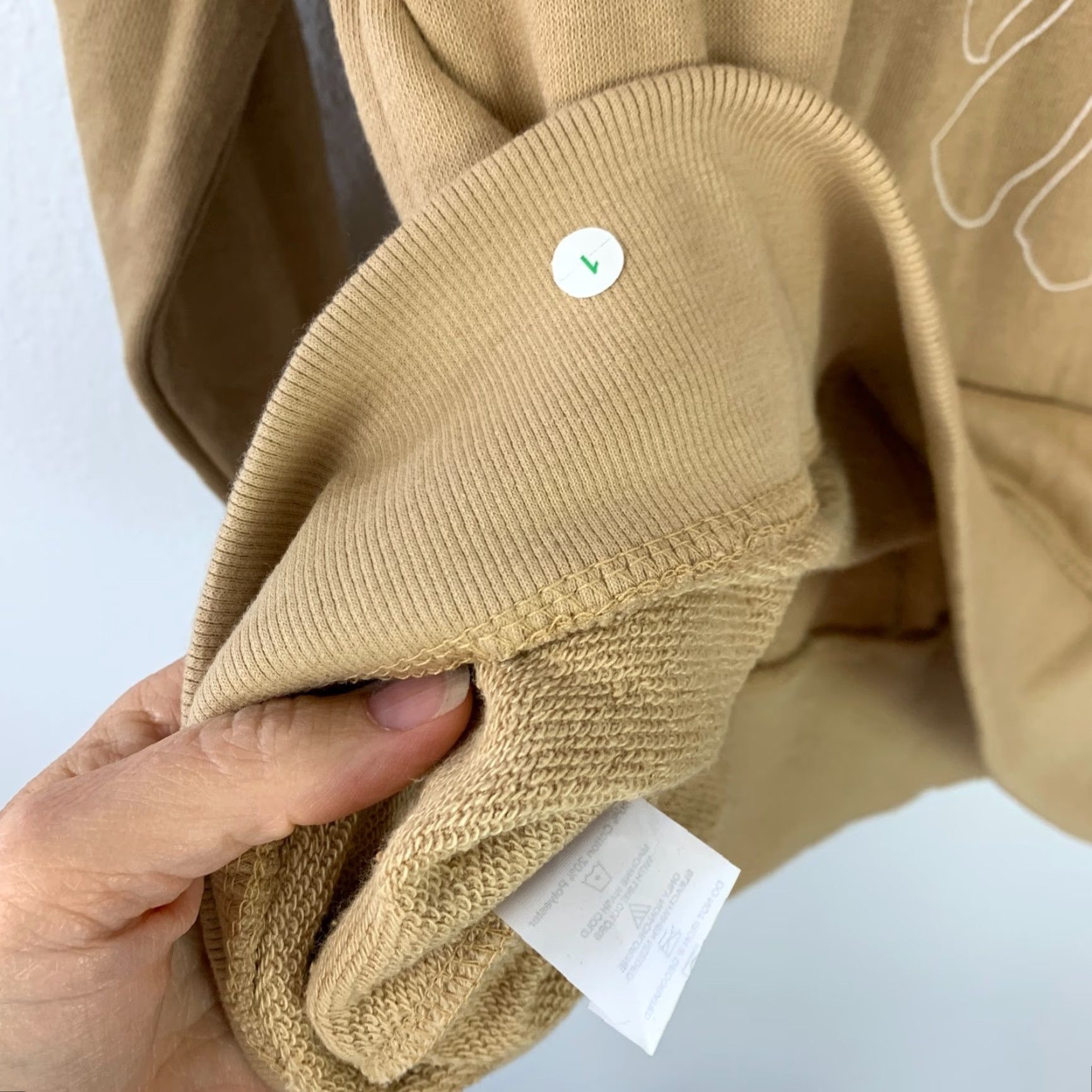Vintage Post Surf Sweatshirt Oversized Crew Neck Pullover Women Beige S NWT READ FLAW - Small | All Seasons | Bohemian Beach Travel Comfort Linen Blend Shirt? Size S / US 4 / IT 40 - 7 Thumbnail
