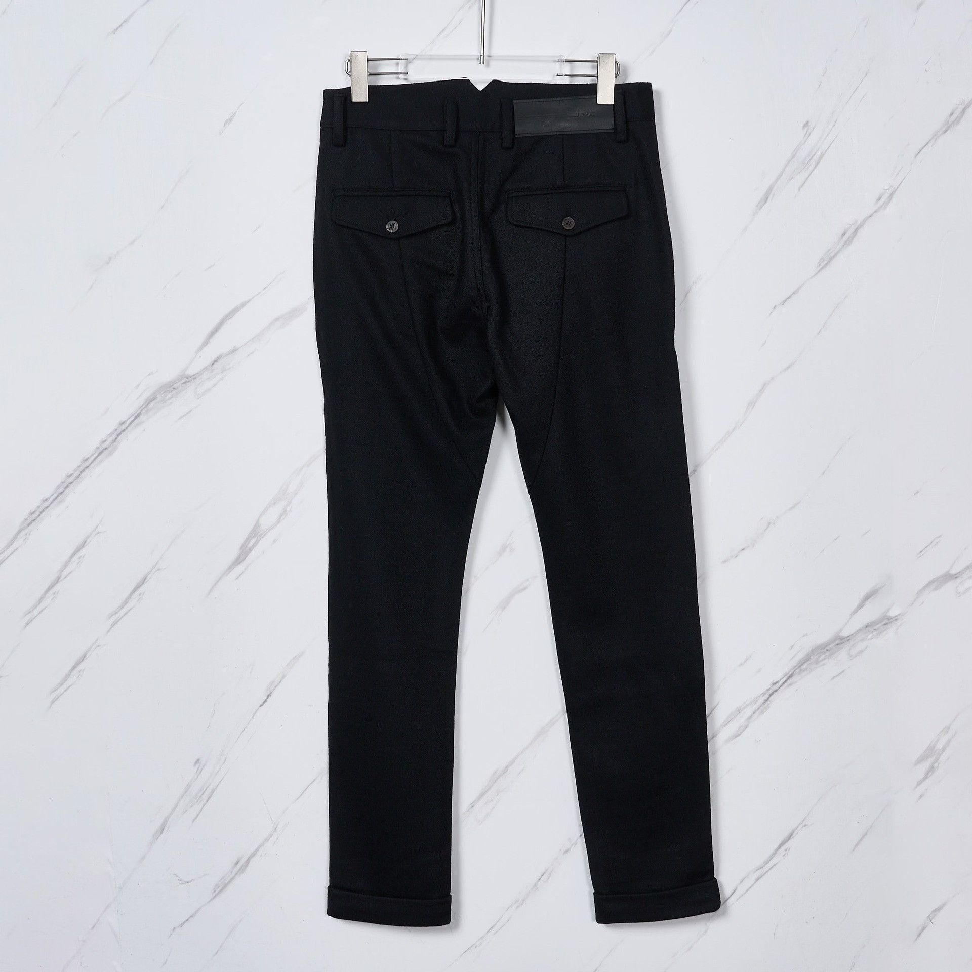 Other Blackgateone Men's Solid Wool Casual Pants Size US 30 / EU 46 - 2 Thumbnail