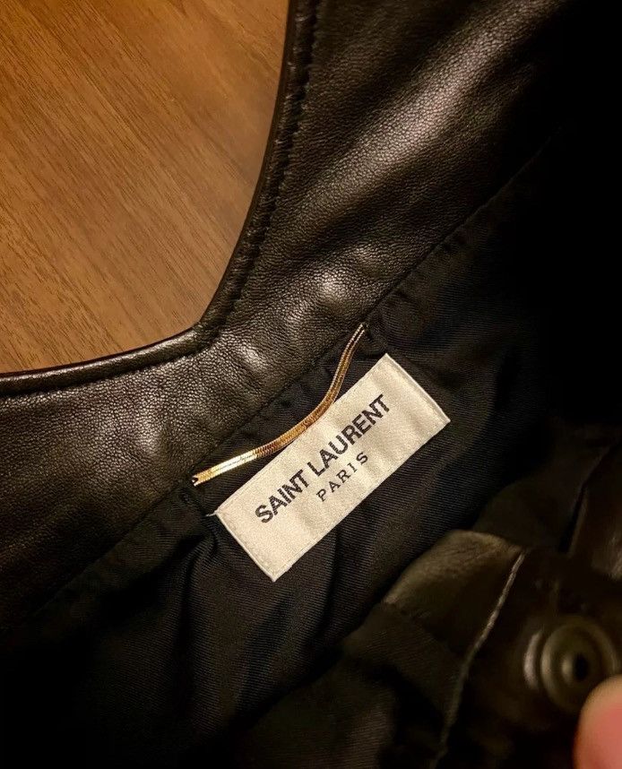 Saint Laurent Paris × Yves Saint Laurent Saint Laurent 19ss Skirt Leather Skirt2410-Nextarrow Size S / US 4 / IT 40 - 6 Thumbnail