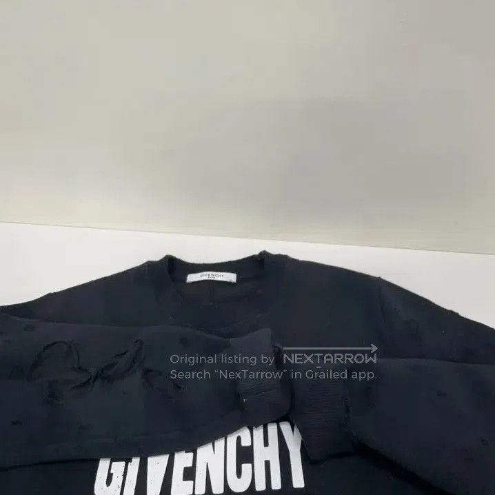 Givenchy Givenchy Paris Letter Print Hole Design Sweatshirt. Size US S / EU 44-46 / 1 - 8 Thumbnail
