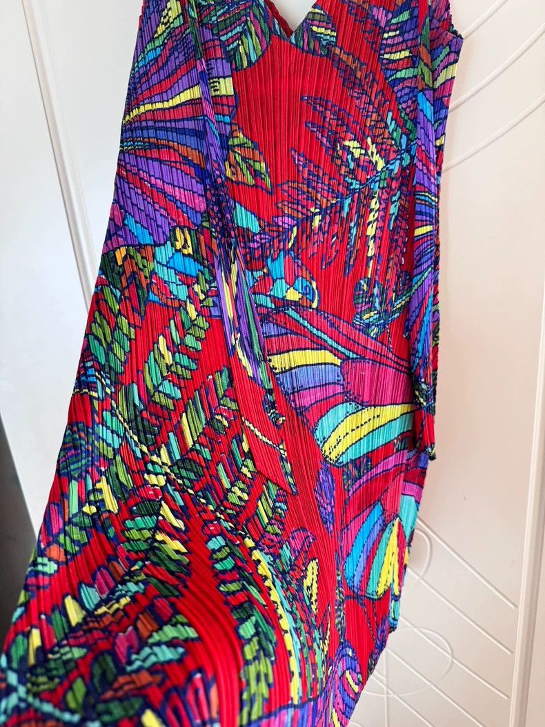 Issey Miyake Issey Miyake Tropical rainforest vest dress Size L / US 10 / IT 46 - 2 Thumbnail