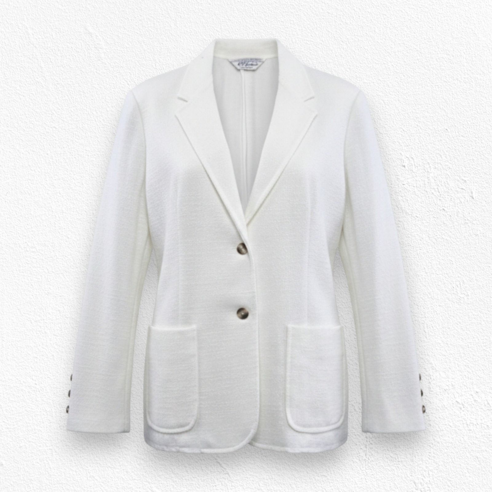 Vintage 90s White Structured Blazer Size Medium Size M / US 6-8 / IT 42-44 - 1 Thumbnail