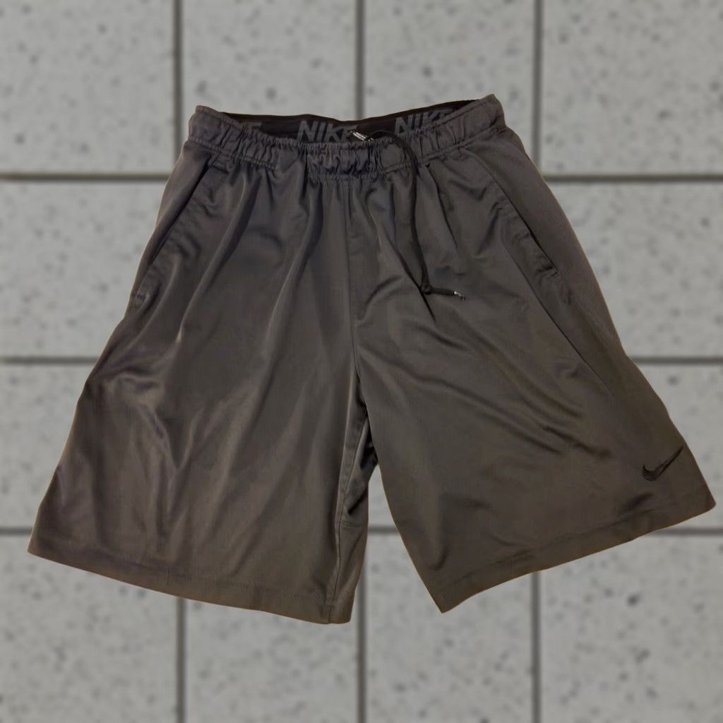Nike Mens Nike Shorts L Large Grey Athletic Gym Workout Mens Size US 33 - 1 Thumbnail